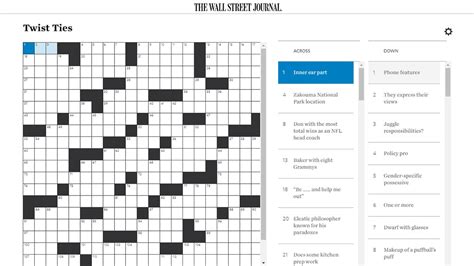 The WSJ Crossword is a daily crossword puzzle that is published in The Wall Street Journal newspaper and on its website. . Avoid the spotlight wsj crossword